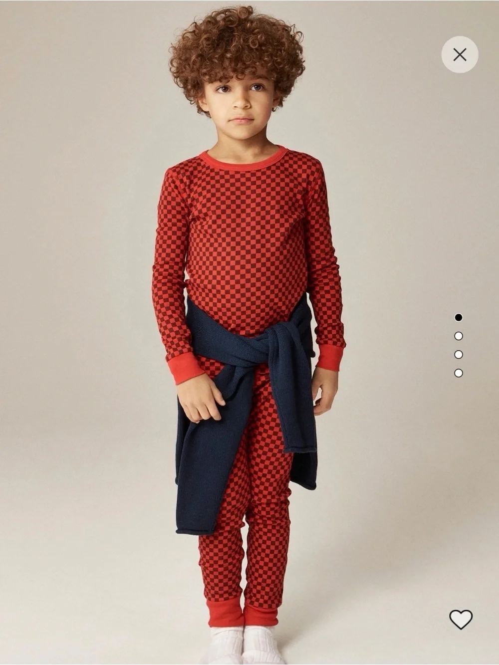 Crewcuts Red and Black Checker Kids Pajama Set